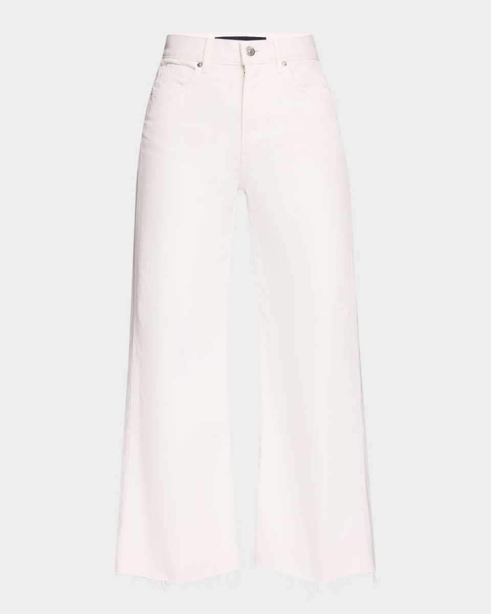 Taylor Cropped High-Rise Wide Jeans